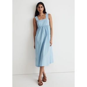 Madewell Cutout-Back Empire Midi Dress